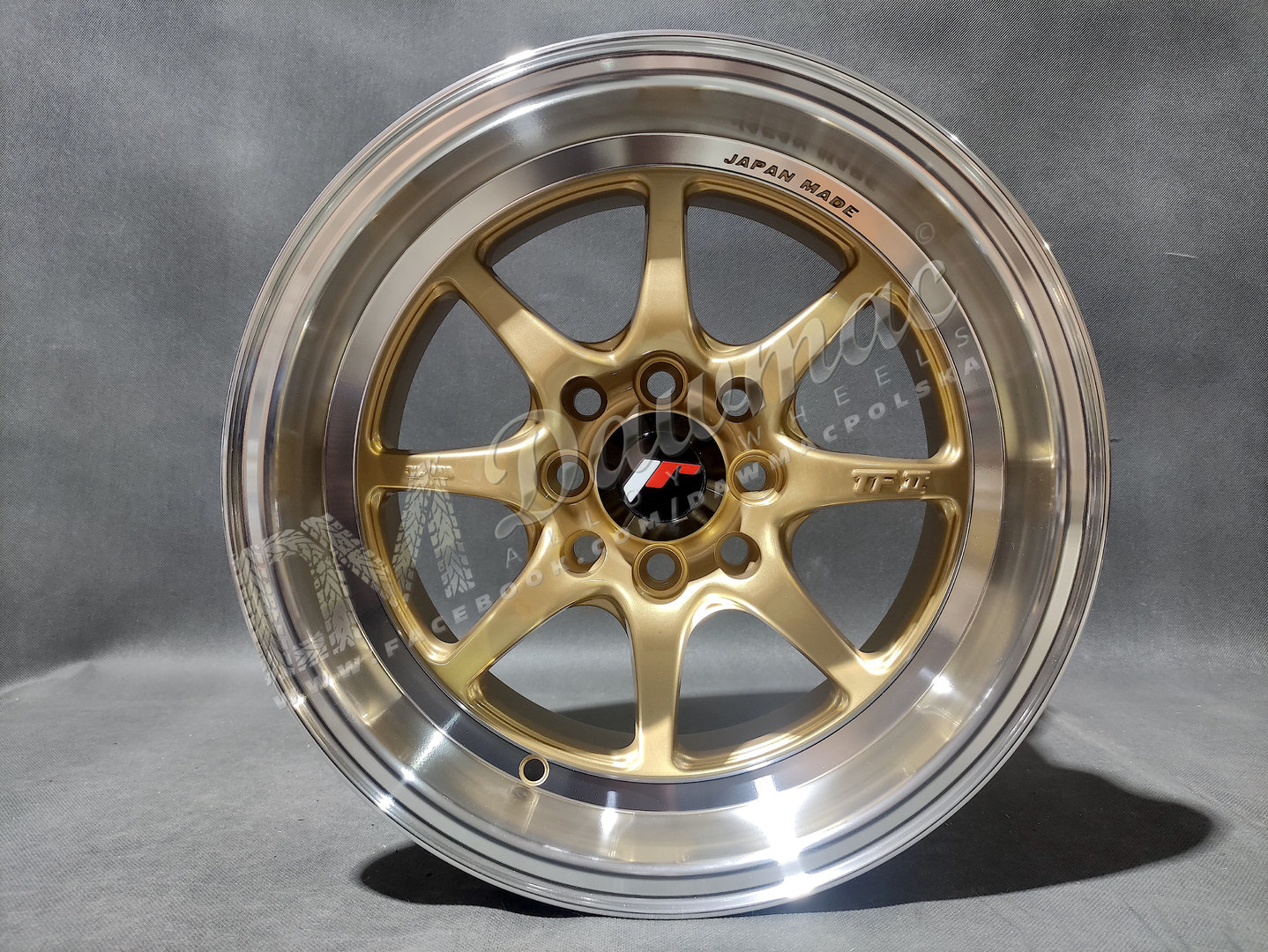 Japan Racing TF2 15" 7,5J ET30 4x100/4x114,3 Gold - obrazek 2