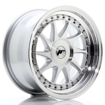 Japan racing JR26 16" 8J ET10-ET30 BLANK Silver Machined Face