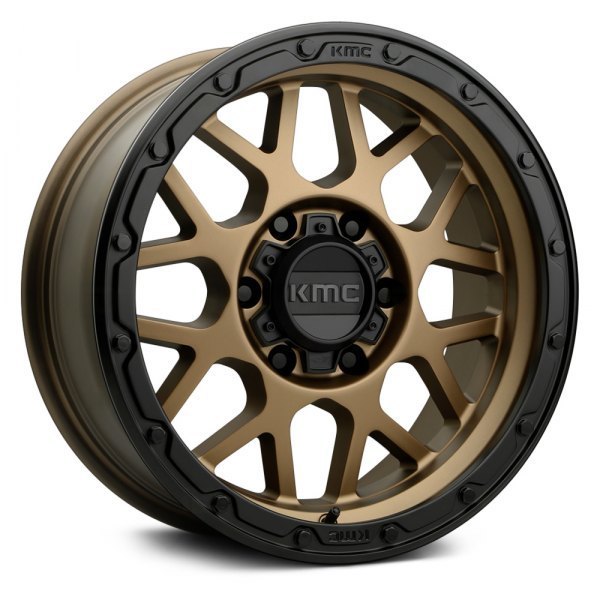 KMC KM535 18" 8,5J ET35 5x127 Matte Gray with Matte Black Lip