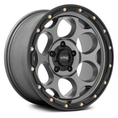 KMC KM541 17" 8,5J ET18 5x127 Satin Gray Black Lip