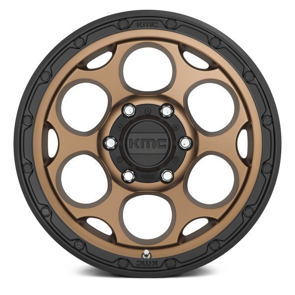 KMC KM541 18" 8,5J ET18 6x139,7 Matte Bronze with Black Lip - obrazek 3