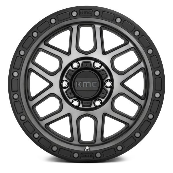 KMC KM544 17" 9J ET18 6x139,7 Satin Black with Gray Tint - obrazek 3