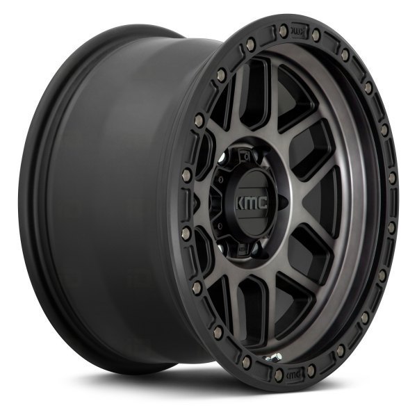 KMC KM544 17" 9J ET18 6x139,7 Satin Black with Gray Tint - obrazek 4