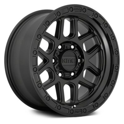 KMC KM544 20" 9J ET18 6x114,3 Satin Black with Gloss Black Lip