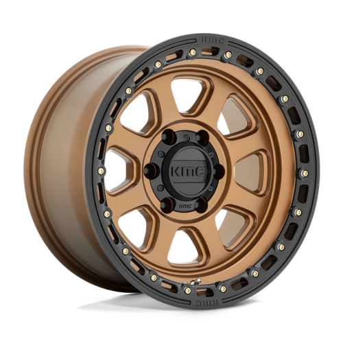 KMC KM548 20" 9J ET18 5x127 Matt Bronze w/ Black Lip