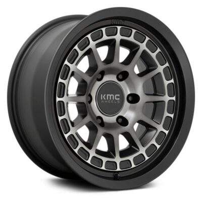 KMC KM719 17" 8,5J ET0 5x127 Satin Black With Gray Tint