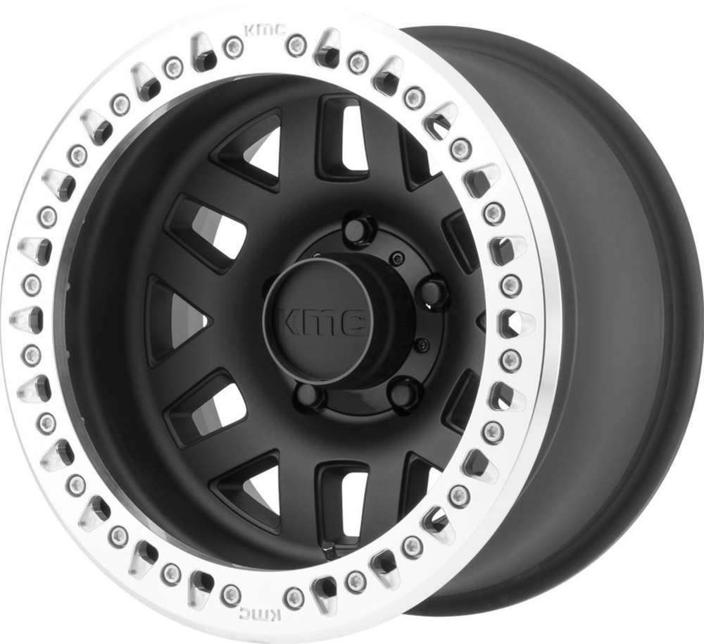 KMC Machete Crawl 17" 9J ET-38 6x139,7 Satin Black Machined Ring