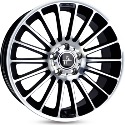 Keskin KT15 19" 8,5J ET30 5x112 Black Front Polish