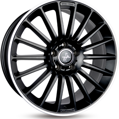 Keskin KT15 19" 8,5J ET45 5x112 Matt Black Lip Polish