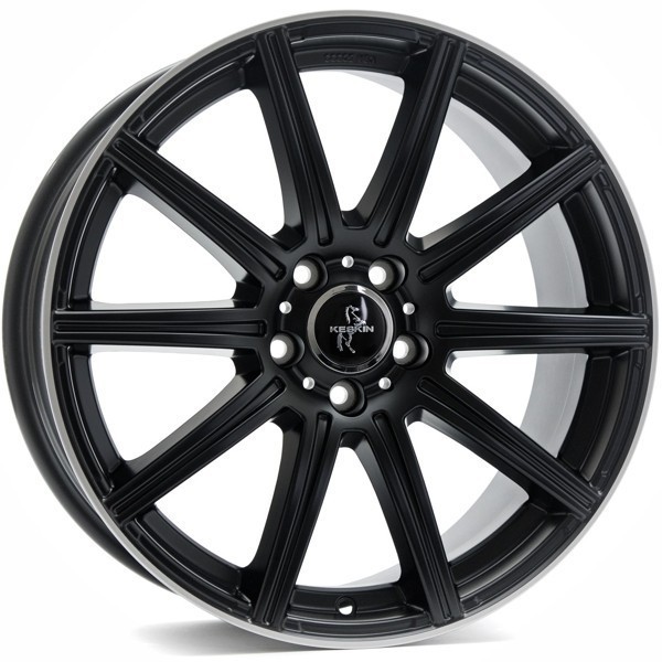 Keskin KT16 18" 8J ET30 5x112 Matt Black Lip Polish