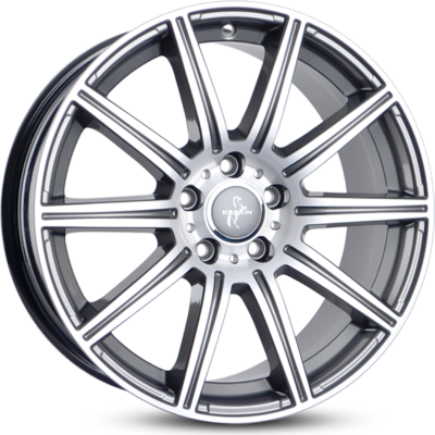 Keskin KT16 19" 8,5J ET30 5x112 Palladium Front Polish