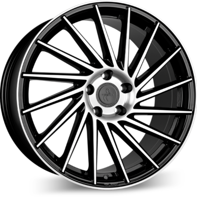 Keskin KT17 18" 8J ET30 5x112 Black Front Polish