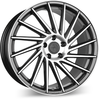 Keskin KT17 18" 8J ET30 5x112 Palladium Front Polish