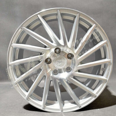 Keskin KT17 18" 8J ET45 5x112 Silver Front Polished