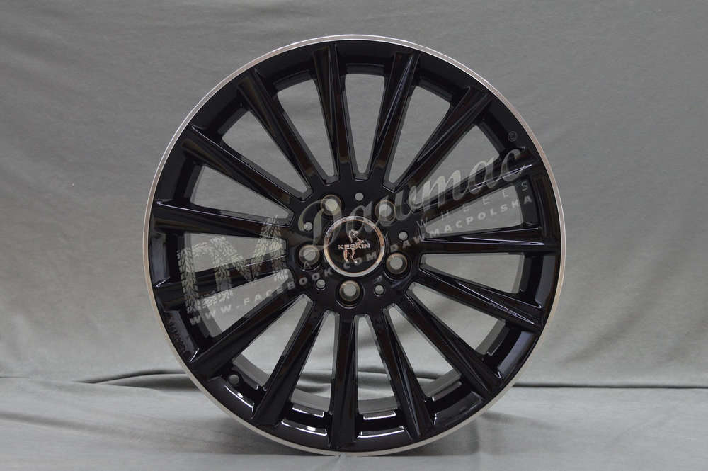 Keskin KT18 17" 7J ET38/ET48 5x112 Black Lip Polish