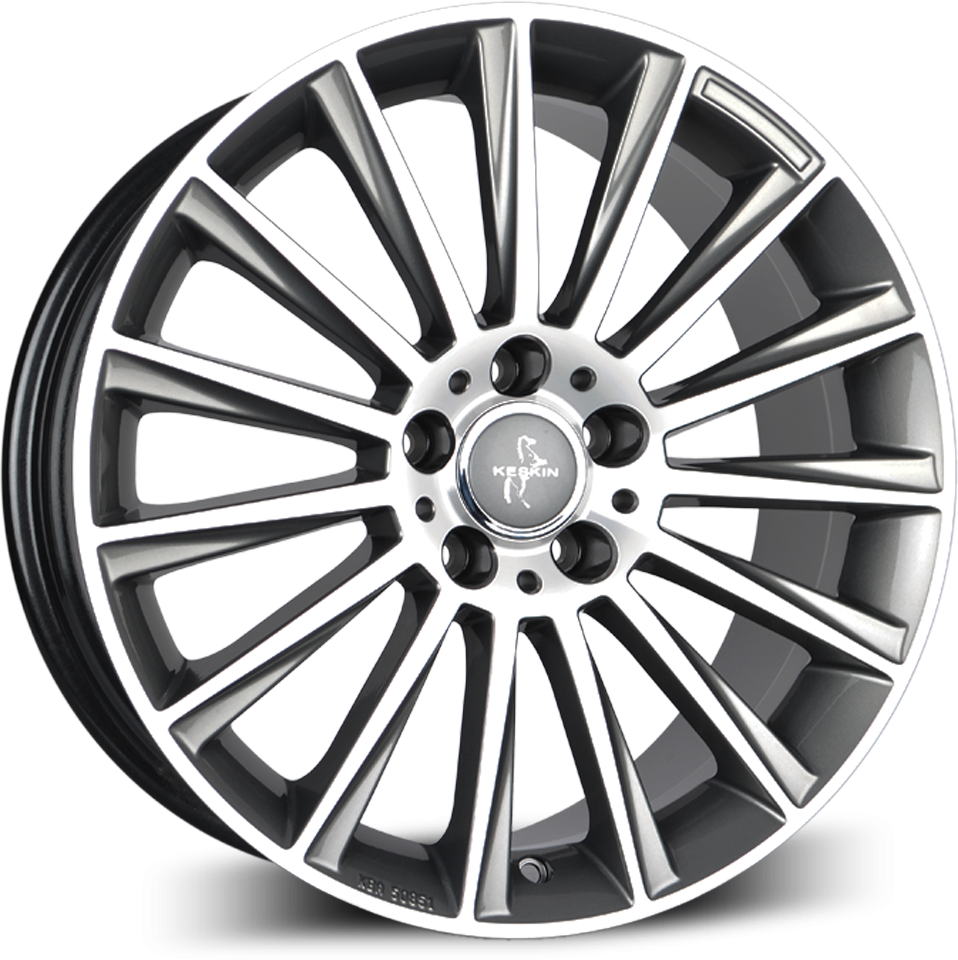 Keskin KT18 17" 7J ET38/ET48 5x112 Palladium Front Polish