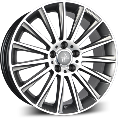 Keskin KT18 17" 7J ET48 5x108 Palladium Front Polish