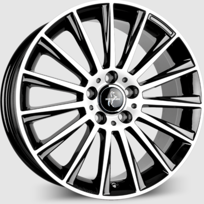 Keskin KT18 19" 8,5J ET30 5x112 Black Front Polish