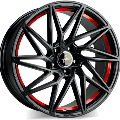 Keskin KT20 19" 8,5J ET30 5x112 Matt Black Red Inside