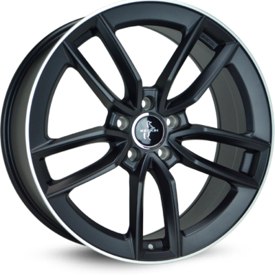 Keskin KT21 20" 8,5J ET30 5x112 Matt Black Lip Polish