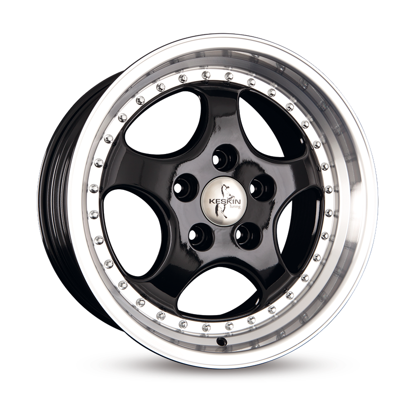 Keskin KT2 CUP 18" 8,5J ET52 5x130 Black Lip Polish