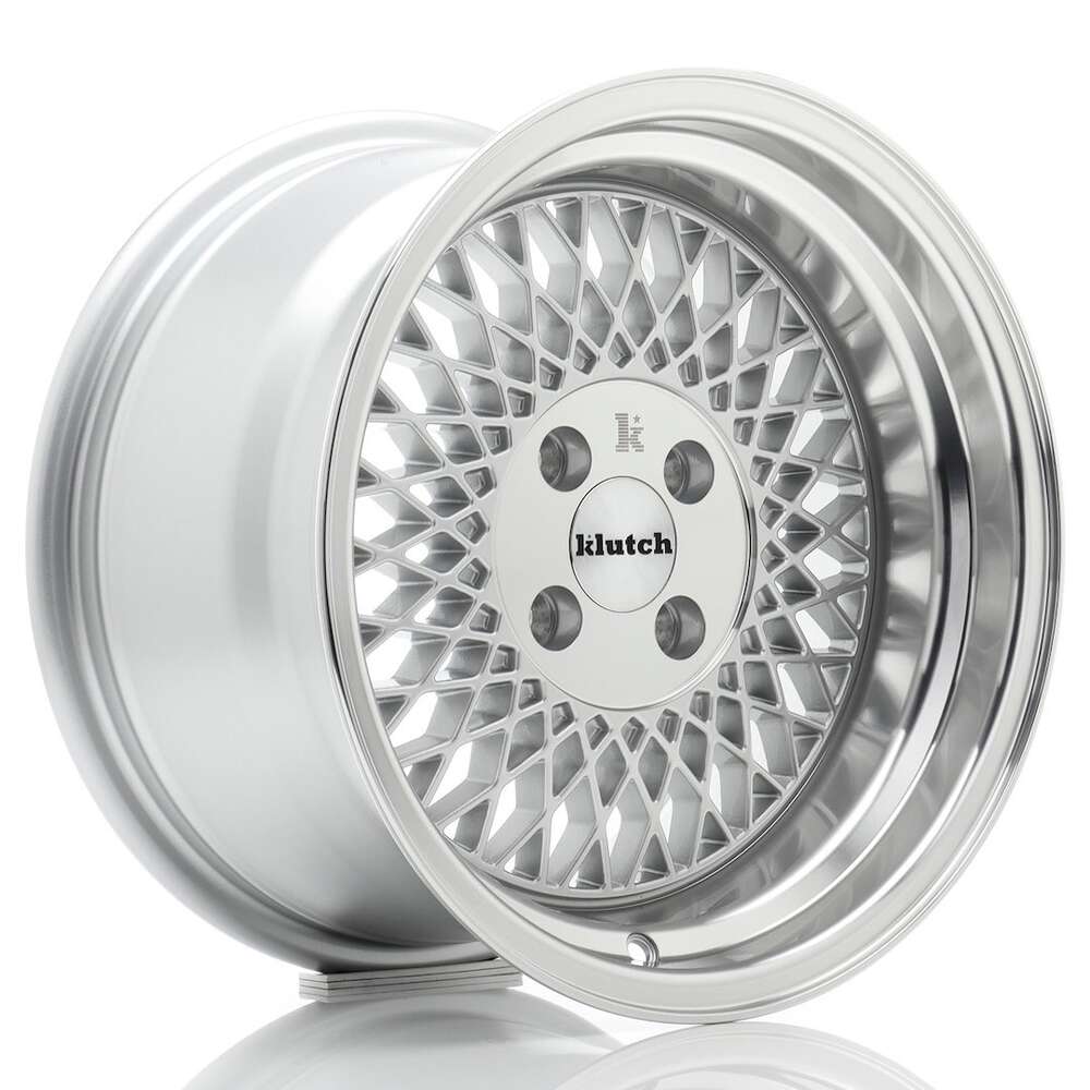 Klutch SL1 16" 8J ET15 BLANK Silver w/Machined Lip
