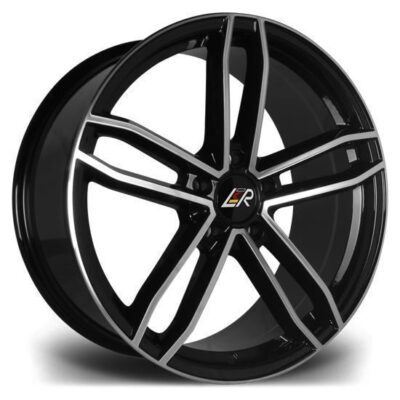 LMR Rave 20" 9J ET45 5x120 Black Polished
