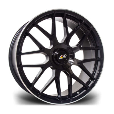LMR Venus 20" 8,5J ET45 5x120 Black Polished Lip