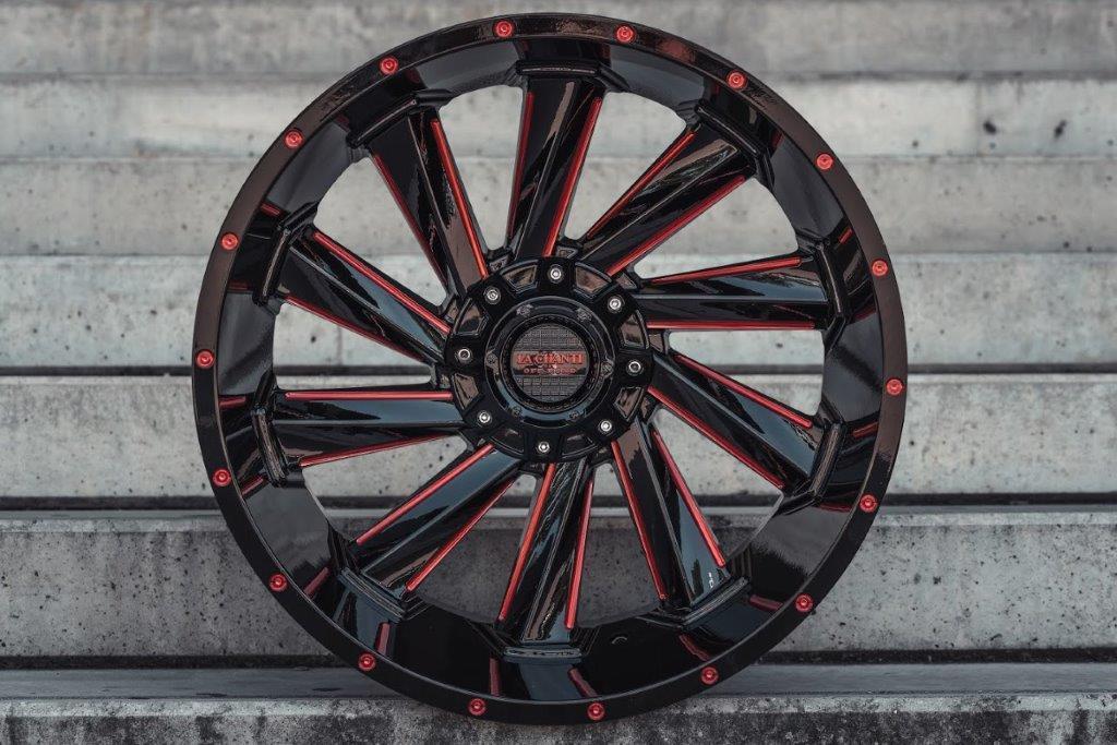La Chanti LC-OF10 20" 12J ET-44 6x135/6x139,7 Gloss Black Red - obrazek 2