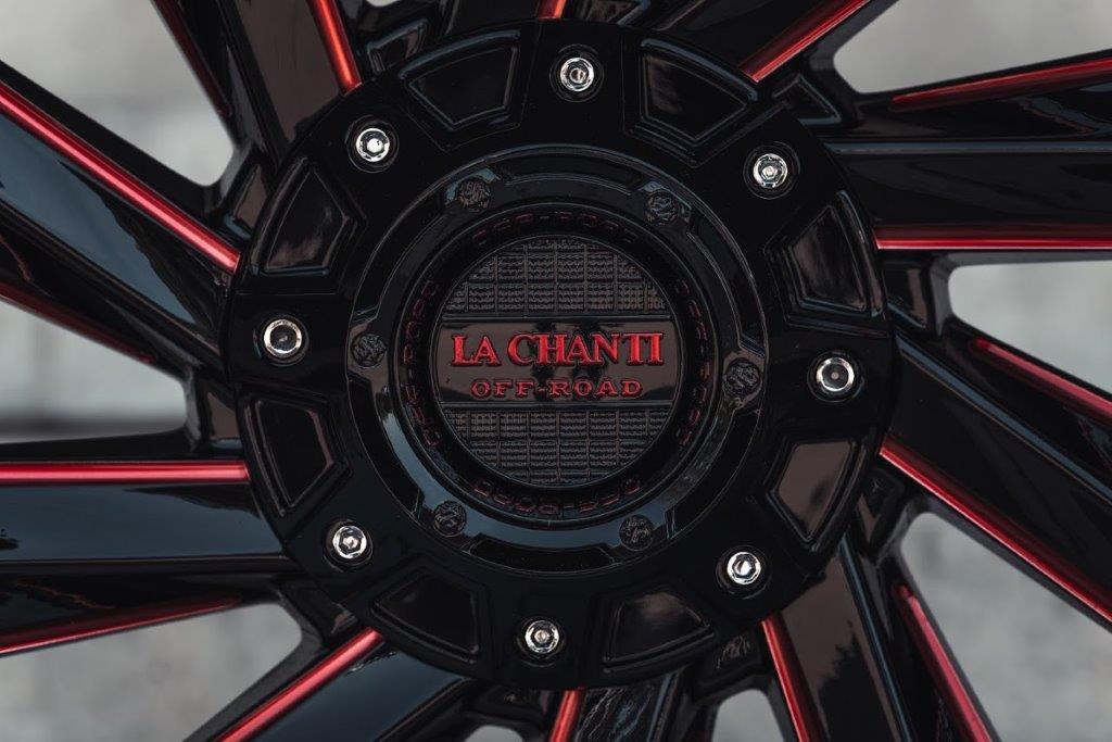 La Chanti LC-OF10 22" 12J ET-44 6x135/6x139,7 Gloss Black Red - obrazek 7