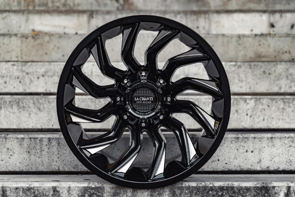La Chanti LC-OF12 20" 12J ET-25 5x139,7 Gloss Black Milled - obrazek 2