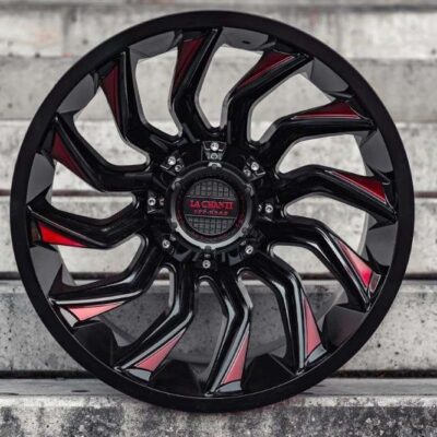 La Chanti LC-OF12 20" 12J ET-25 6x139,7 Gloss Black Red