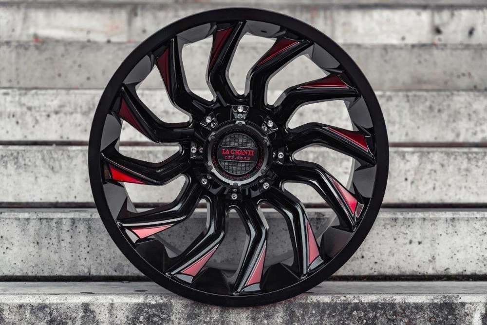 La Chanti LC-OF12 20" 12J ET-25 6x139,7 Gloss Black Red