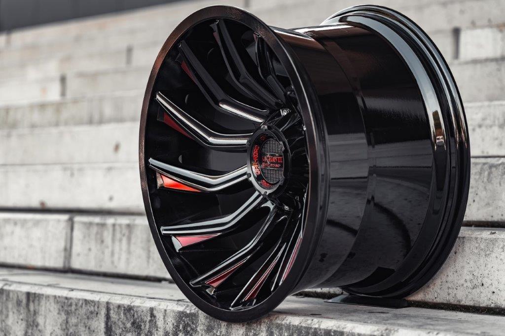 La Chanti LC-OF12 20" 12J ET-25 6x139,7 Gloss Black Red - obrazek 4