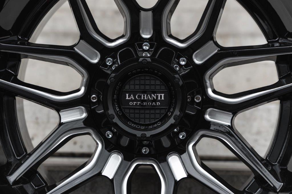La Chanti LC-OF13 20" 12J ET-44 5x127/5x139,7 Gloss Black Milled - obrazek 6
