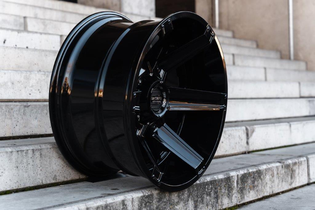 La Chanti LC-OF16 20" 10J ET-12 5x127/5x139,7 Gloss Black Milled - obrazek 5
