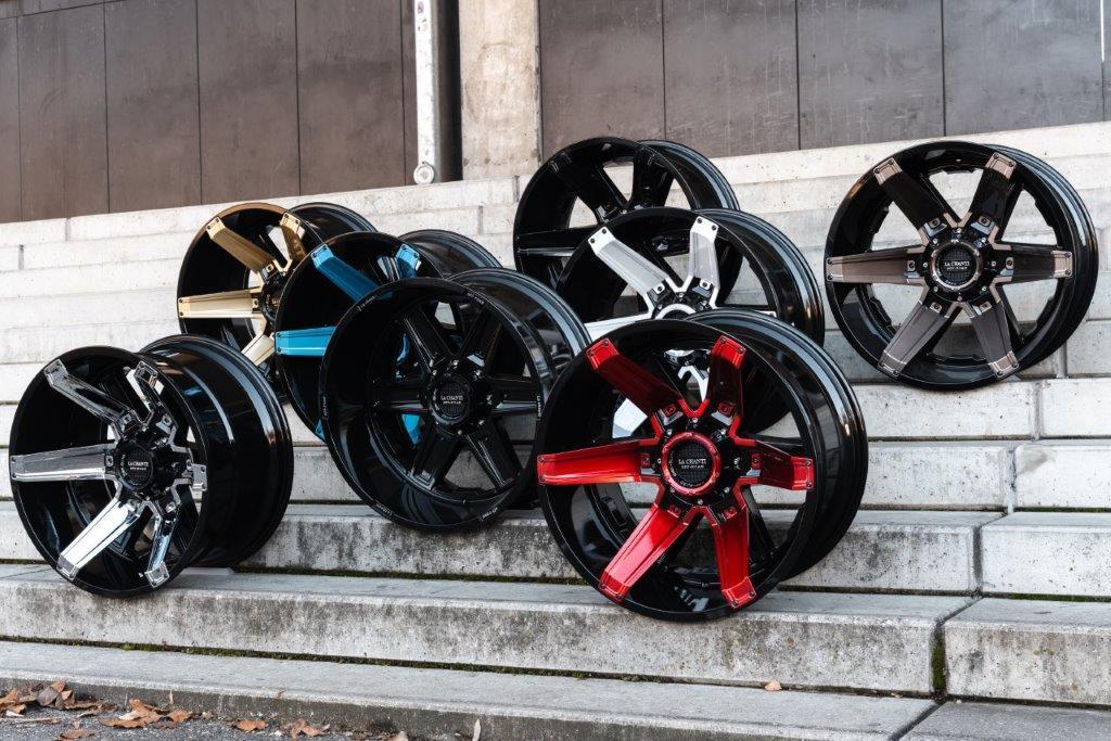 La Chanti LC-OF16 22" 12J ET-44 5x127/5x139,7 Gloss Black Milled - obrazek 11