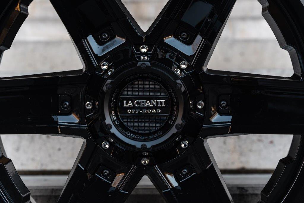 La Chanti LC-OF16 22" 12J ET-44 5x127/5x139,7 Gloss Black Milled - obrazek 6