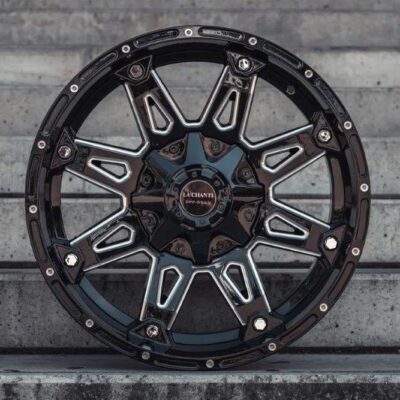 La Chanti LC-OF1 20" 9J ET0 6x136/6x139,7 Gloss Black Milled Spockes