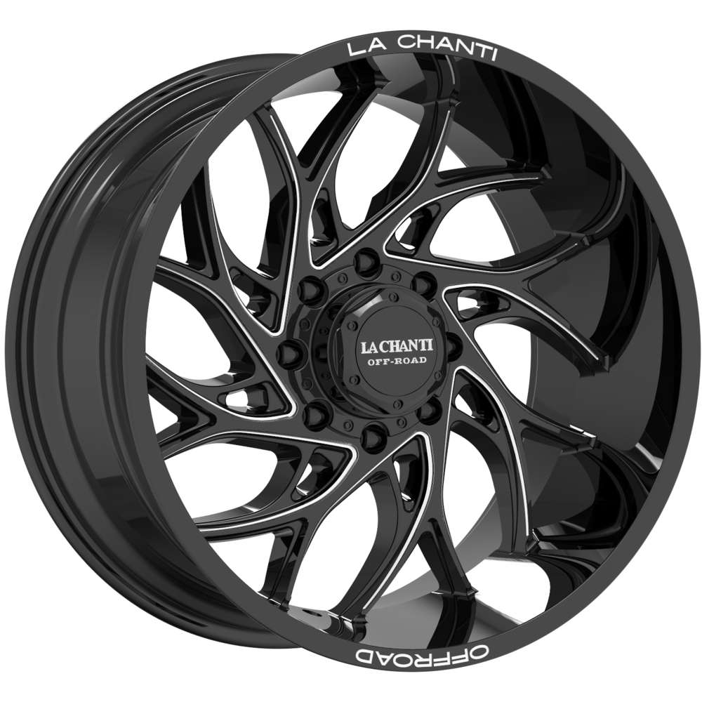 La Chanti LC-OF20 22" 10J ET12 5x139,7 Glossy Black Milled