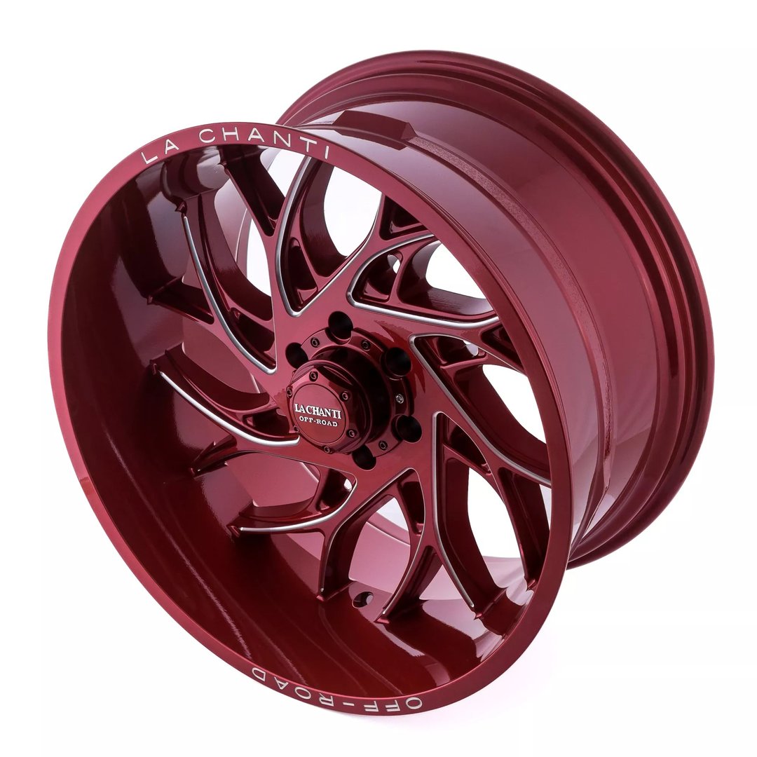La Chanti LC-OF20 22" 10J ET12 5x139,7 Glossy Red Milled - obrazek 3