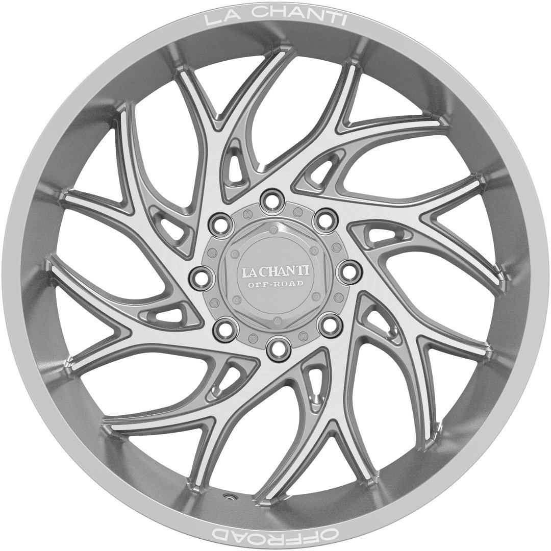 La Chanti LC-OF20 22" 11,5J ET-25 6x135 Glossy Silver Milled - obrazek 3