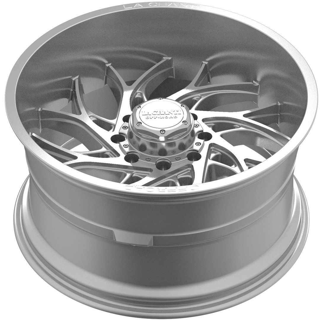 La Chanti LC-OF20 22" 11,5J ET-25 6x139,7 Glossy Silver Milled - obrazek 4