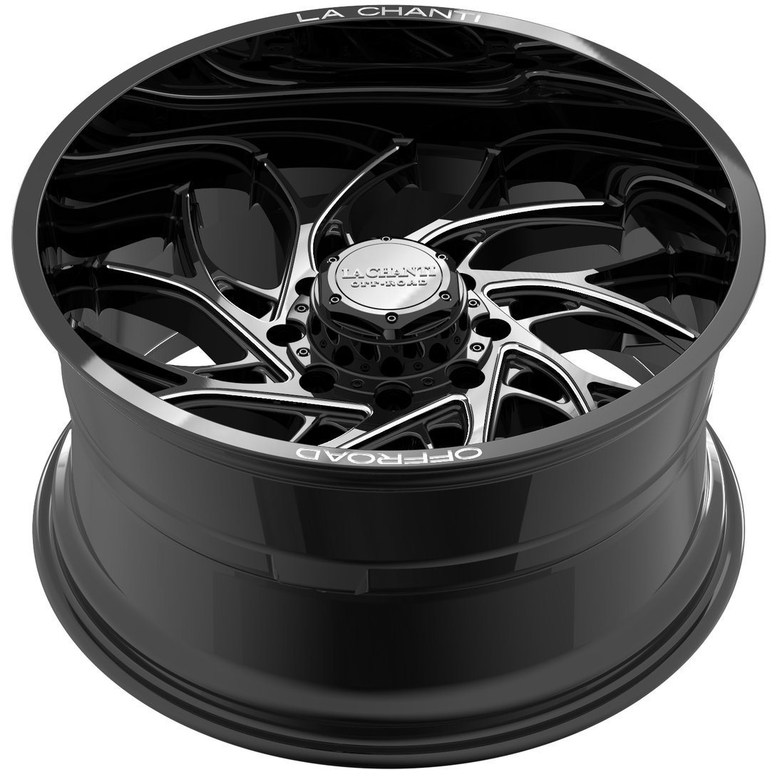 La Chanti LC-OF20 22" 11,5J ET-25 8x170 Glossy Black Milled - obrazek 4