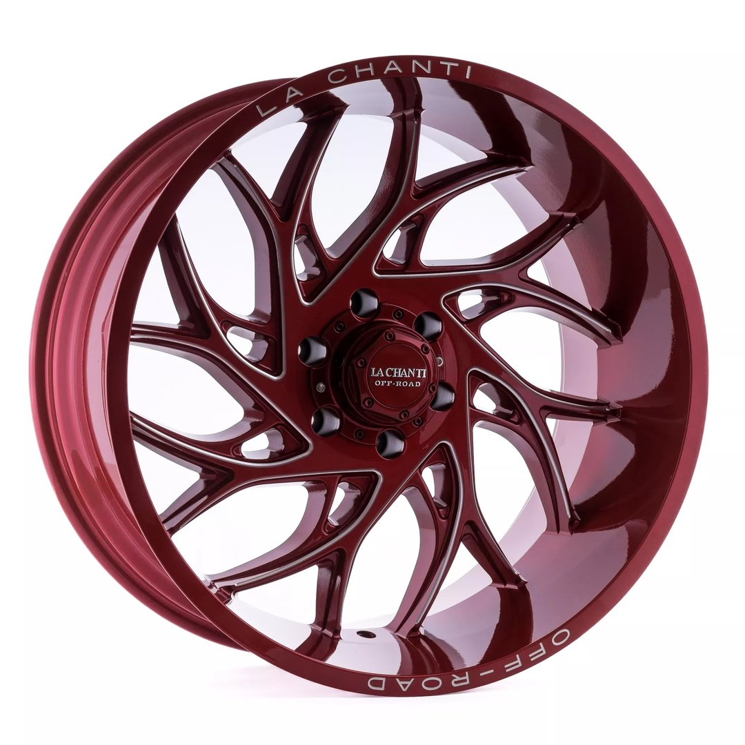 La Chanti LC-OF20 22" 11,5J ET-25 8x170 Glossy Red Milled - obrazek 2