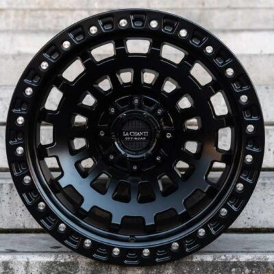 La Chanti LC-OF6 20" 10J ET-25 5x127/5x139,7 Matt Black with Black Ring