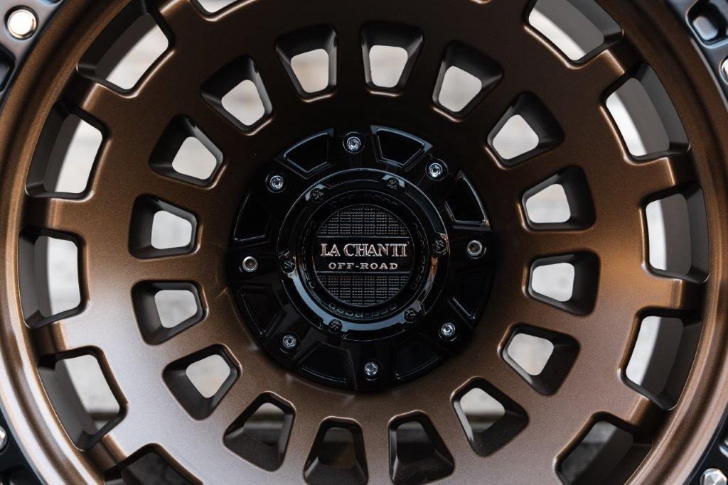 La Chanti LC-OF6 20" 10J ET-25 5x127/5x139,7 Matt Bronze with Matt Black Ring - obrazek 6