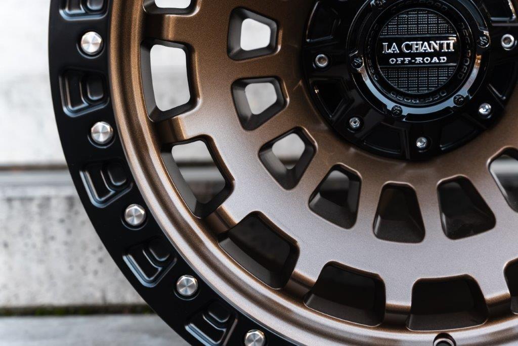 La Chanti LC-OF6 20" 10J ET-25 5x127/5x139,7 Matt Bronze with Matt Black Ring - obrazek 9