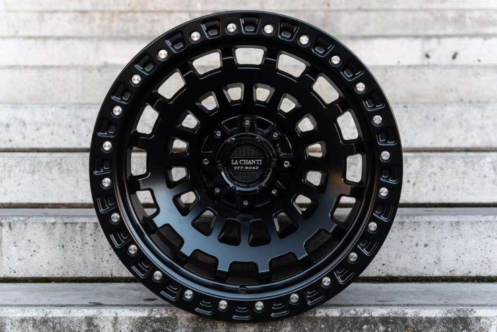 La Chanti LC-OF6 20" 12J ET-25 5x127/5x139,7 Matt Black with Black Ring