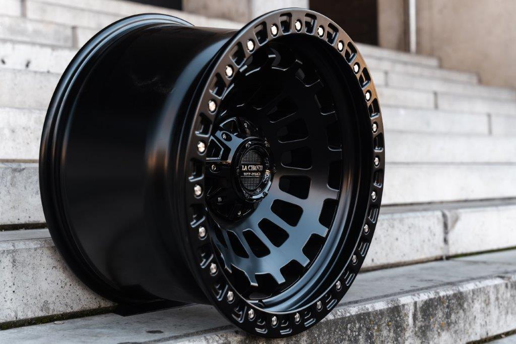 La Chanti LC-OF6 20" 12J ET-25 5x127/5x139,7 Matt Black with Black Ring - obrazek 4